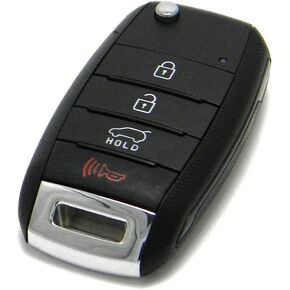 Genuine OEM 95430-B2100 4 Button Keyless Entry Remote Key FOB with Key Blade / 95430B2100 for Kia Soul 2014-2019 / FCC ID: OSLOKA-875T