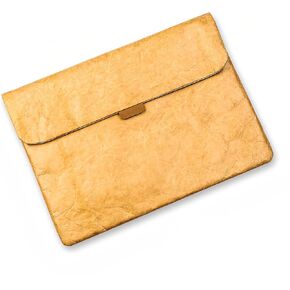 Retro Style Dupont Paper Clutch Bag – Stylish Handheld Notebook and Tablet Sleeve, Water Repellent Inner Liner, for Students and Professionals.