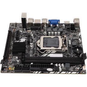 H61 LGA 1155 Computer Motherboard, Channel DDR3 Gaming Motherboard for Core I3 I5 I7, with SATA2.0, PCIE1X, USB, RJ45, VGA, HDML etc