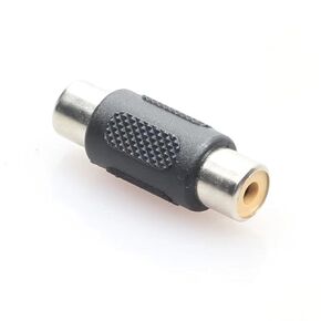 RCA to RCA Connector, RCA Female to RCA Female Coupler Nickel Plated Connector Adapter for Phono, Speaker, RCA Cable, Amplifier