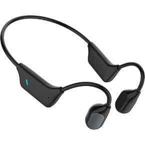 Bone Conduction Hearing Impaired Headsets, Wireless Hearing Assist Headphones, Open Ear Earphones with HD Sound Pickup Microphone for Hearing Loss & Conversations