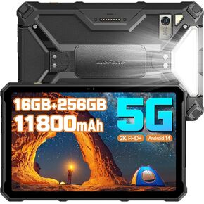 Ulefone Armor Pad 4 Ultra 5G Rugged Tablet, 16GB + 256GB/2TB SD, 11800mAh (33W), 50MP + 32MP, 10.36" 2K Display, 1100LM LED Lights Android 14 IP68/69K, Dual SIM 5G/NFC/Fingerprint ID GPS OTG