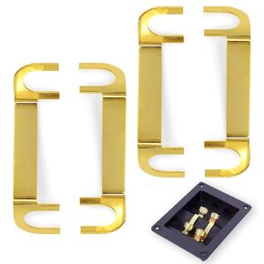 4 Pack Subwoofer Box Terminal Cup, Speaker Terminal Box, Speaker Box Terminal Binding Post Screw Cup Connector Subwoofer Plug, Speaker Connectors Terminal for Versatile Wiring Needs