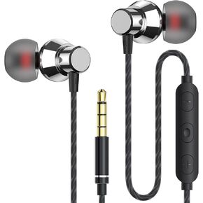 JKSWT-jukstg Earphones Noise Isolating in-Ear Headphones with Pure Sound and Powerful Bass with High Sensitivity Microphone and Volume Control