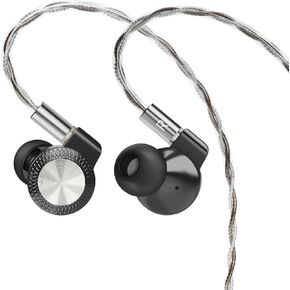 ARTTI T10 Pro in-Ear Monitor, Dual Magnetic Circuit 14.2mm Planner Driver HiFi IEM Earphones, Wired Gaming Earbud with Full Metal Housing, Detachable OFC Cable for Singer Musician Audiophile(Silver)
