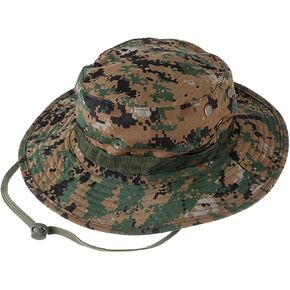 Sun Hat Bucket Boonie Hats Fisherman Protection Round Hat Camo Cap Unisex Hat for Outdoor Fishing Climb Camping Hiking
