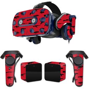 MightySkins Skin Compatible with HTC Vive Pro VR Headset - Guns | Protective, Durable, and Unique Vinyl Decal wrap Cover | Easy to Apply, Remove, and Change Styles | Made in The USA