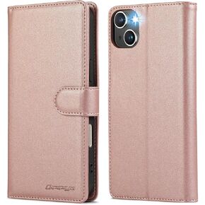 بالنسبة لحالة محفظة iPhone 15 ، PU Leather Magnetic Flip Phone ، مع غطاء حماية البطاقة وحامل البطاقة [Caseproof TPU Inner Shell]