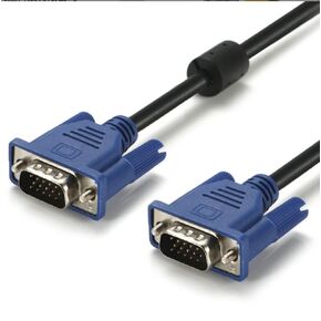 VGA HD15 Male to Male 4.5 ft Blue