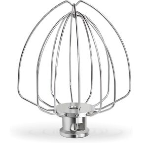 KN256WW Stainless Steel Whisk Attachment for Kitchen Aid, WOKSAVER 6Qt Bowl-Lift Stand Mixer 6-Wire Whip Replacement Accessories, Compatible with KitchenAid KP26, KD26, Pro 6500 Series
