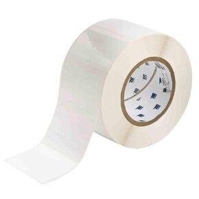 Brady THT-19-7546-1 3" Width x 2" Height, B-7546 Tamper-Evident Polyester, Gloss Finish White Thermal Transfer Printable Label (1000 per Roll)
