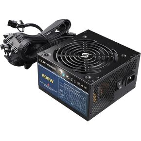 800W PSU 80 Plus Gold Standard ATX Computer Power Supply Non Modular Build-in 125MM Ultra-Quiet FDB Fan with 20+4Pin Motherboard Power for Desktop Gaming PC Server