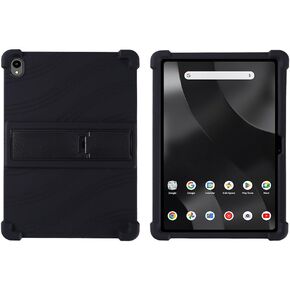 for Onn 11 inch Tablet Pro Case (2024) Model 100146660, Kids Soft Silicone Cover with Stand for Walmart Onn Surf Tablet Case 11'', Black