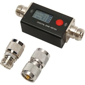 RD106P Digital SWR Meter, Digital Standing Meter, 120W 80-999MHz VHF UHF Two Way Radio Handheld Power and SWR Meter, Compatible with DMR Radios.