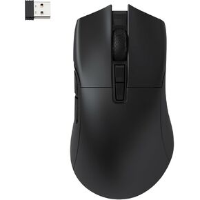 Darmoshark N3PRO 8K Wireless Gaming Mouse,Tri-Mode 2.4G/USB-C/Bluetooth Mouse Up to 26000DPI,PAW3395 Optical Sensor Lightweight 64g,7 programmable Button,Computer Mouse for Laptop,PC,Windows,Linux-B