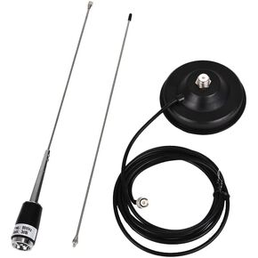Fm Transmitter Antenna Outdoor Stainless Steel Antenna for 5w 15w Fm Broadcast Transmitter with Magnetic Bases 3m TNC Cable