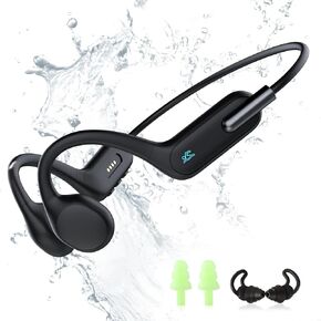 Bone Conduction Swimming Headphones Wireless Open-Ear Earbuds Bluetooth 5.3 - IPX8 Underwater MP3 Built-in 32G Memory, 8Hr Playtime, Waterproof Earphones for Sports, Running, Gym, Cycling