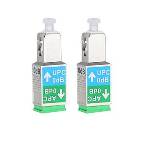 Xunsomten-2pcs Fiber Optic Adapter SC/UPC Male to SC/APC Female Singlemode SM 9/125μm Hybrid Optical Converter Connector Coupler