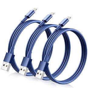 for iPhone Charger Cord Lightning Cables, Original 2023 Upgraded [3Pack 3ft] MFi Certified USB A Charging Cable for iPhone 13 12 11 Mini Pro XR Xs Max X SE 8 7 6 Plus