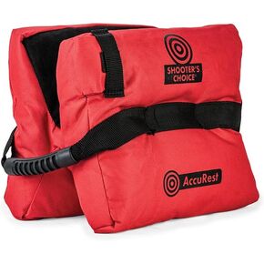 Shooter's Choice AccuRest Shooting Bag with Fill, Red