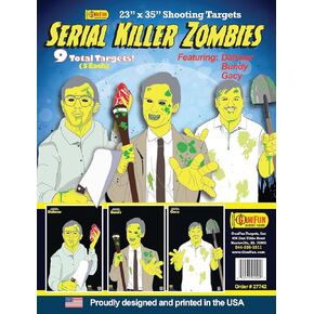 A27742 - GunFun Serial Killer Zombies Target Pack - 9 Pack - 23x35