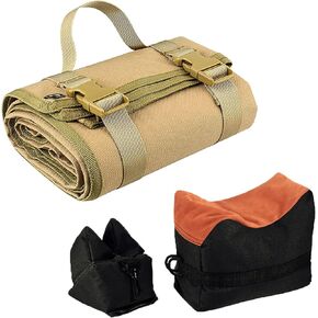 Tactical Shooting Mat Outdoor Shooting Gun Mat Non-Slip and Durable with Shooting Rest Bags for Range Shooting and Hunting