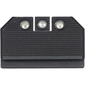 Night Fision Optics Ready Stealth .330-.353 Lower 1/3rd Night Sight Set Compatible with 17/19/34 w/RMR/507c/508t, Black Front Ring, Black Rear Rings