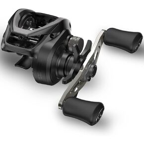 Cadence Essence Low Profile Fishing Reel，Lightweight Baitcasting Reel with 8 Corrosion Resistant Bearings， 20 lbs Carbon Fiber Drag with High Speed 7.3:1 Gear Ratio Baitcaster Reels
