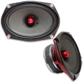 American Bass Usa Godfather 6.9″ 4 Ohm Impedance 400 Watt Max Power GF Series Mid Range Performance Output Shallow Component Loud Speaker with 98 Decibel Sensitivity