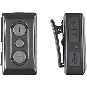 Z118 Wireless PTT Switch for Zello POC Radio Work with Android or iOS Phones with air Tube Earphone