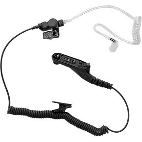 Listen Only Earpiece Walkie Talkie Acoustic Tube Headset Surveillance Police Listening Ear Piece Compatible with Motorola APX 6000 7000 8000 MTP6550 MTP850S XPR 6550 7550 Impres Two Way Radios