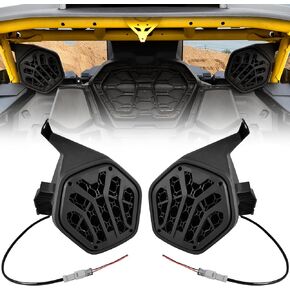 حاويات مكبرات الصوت الخلفية مرفقات القرون مربعات ل Maverick R 24-25 ، زوج واحد 6.5 '' UTV المحيطة السقف الخلفي مكبرات صوت Mount