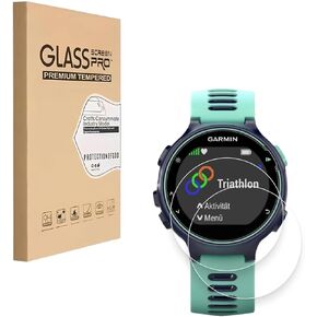 [2 Pack] Screen Protector Designed for Garmin Forerunner 735XT, HD Display Watch Protective Film, 9H Hardness, Anti-scratch, Touch Sensitive, Easy Installation