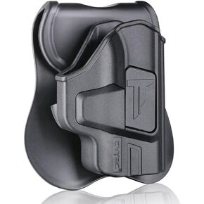 Bodyguard 380 Holsters, OWB Holster for S&W M&P Bodyguard 380 with Integrated Crimson Trace Laser/No Laser - Index Finger Released | Adjustable Cant | Autolock | Open Carry | Matte Finish -RH