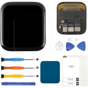 for Apple Watch Series 5/SE LCD Screen Replacement for Apple Watch Series 5/SE 44MM Display A2092 A2094 A2156 LCD Touch Screen Digitizer Assembly Replacement Repair Parts Kit