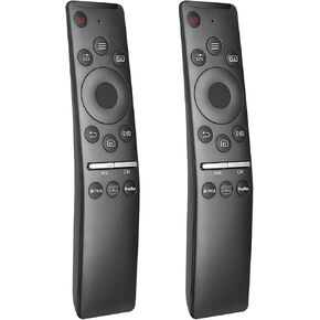 (Pack of 2) Replacement for Samsung TV Remote Control Compatible for Samsung LED LCD QLED 4K 8K UHD 3D HDTV HDR Frame Curved Crystal Smart TVs (NO Voice Function)