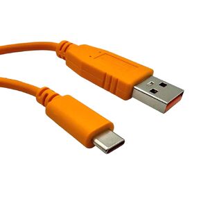 Aruba Console Cable for Aruba CX Switch | AOS-CX | USB Type A to USB-C 6ft (1.8M) | HPE R9J32A | Replacement for Aruba JL448A X2C2 R8Z87A RJ45-DB9 PIN3TX‑6RX | Orange Long Serial Cable