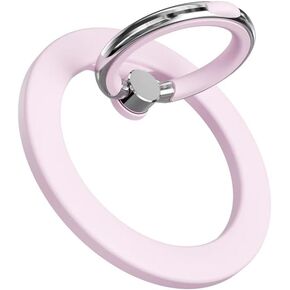 Tron Magnetic Ring Holder for MagSafe Phone Grip Compatible with iPhone 16 15 Pro, iPhone 14 Plus, iPhone 13 12 Pro Max, MagSafe Accessories (Pink)