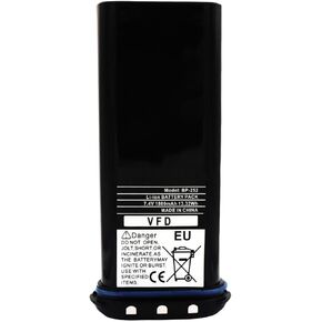 Replacement Battery for Icom BP-241 BP-252 IC-M2A IC-M32 IC-M34 IC-M35 IC-M36 IC-M90 7.4V/1800mAh