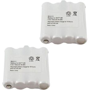 Fenzer 2-Pack Two-Way 2-Way Radio Battery BG0111 for Midland BATT6R BATT-6R LXT-318 319 320 322 323 324 330 335 340 345 376 385 420 440 460 490