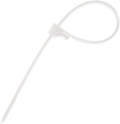 ESC Group -100PCS Releasable Cable Ties – Heavy-Duty, Adjustable & Reusable Zip Ties for Home, Office, or Outdoor Use – 8 Inch Premium Nylon Cable Ties (Natural) in Saudi Arabia