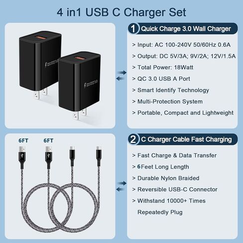 شاحن سريع لـ Samsung Galaxy S24 Ultra S23+ S23 Ultra S22 S21 Fe S20 Note20 S10 S9 S8 A16 A25 A35 A15 A54 A14 A13 A53 A23 A03S A02S A12 A32 ، Charge Charge Charger+ Type C Fast in Kuwait