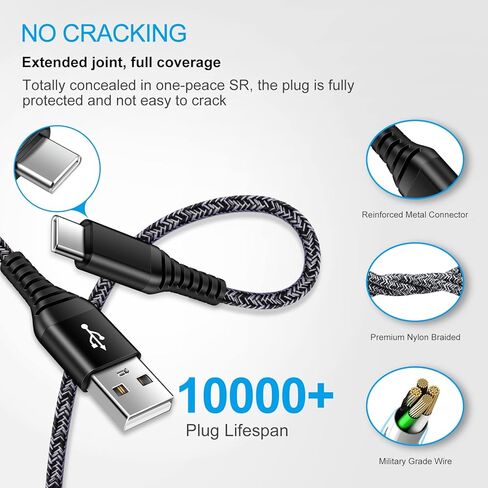 شاحن سريع لـ Samsung Galaxy S24 Ultra S23+ S23 Ultra S22 S21 Fe S20 Note20 S10 S9 S8 A16 A25 A35 A15 A54 A14 A13 A53 A23 A03S A02S A12 A32 ، Charge Charge Charger+ Type C Fast in Kuwait