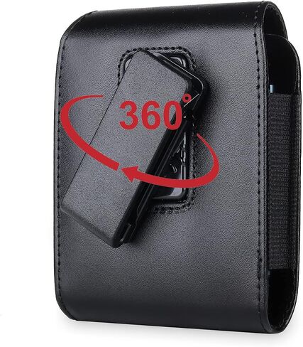 حافظة الهاتف الخليوي حزام دوارة الحزام العلبة PU PU LEATHER POUCH POUCH COPERS لـ Samsung Galaxy Z Flip 6/ z Flip 5/ z Flip 4/ z Flip 3 5G ، Motorola Razr+، Razr 40 50 Ultra ، Razr 2024 2023 2022 5G 2019 in Saudi Arabia