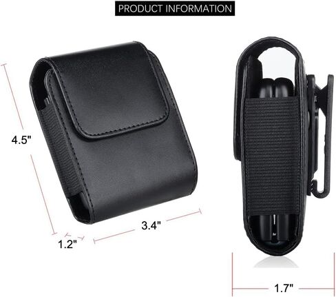 حافظة الهاتف الخليوي حزام دوارة الحزام العلبة PU PU LEATHER POUCH POUCH COPERS لـ Samsung Galaxy Z Flip 6/ z Flip 5/ z Flip 4/ z Flip 3 5G ، Motorola Razr+، Razr 40 50 Ultra ، Razr 2024 2023 2022 5G 2019 in Saudi Arabia