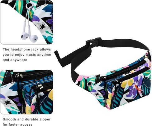 KAMO Fanny Pack, Waist Bag Sling Backpack Water Resistant Durable Polyester Small Waist Bag in Kuwait