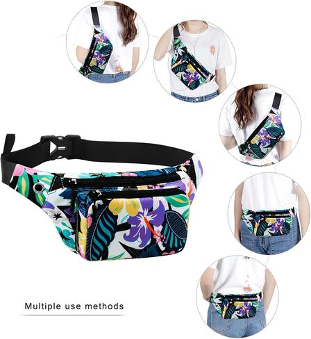 KAMO Fanny Pack, Waist Bag Sling Backpack Water Resistant Durable Polyester Small Waist Bag in Kuwait