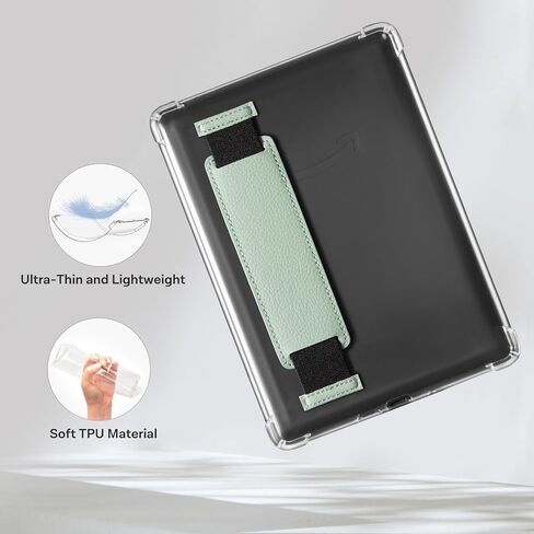 Cobak & Hand Strap Case Case لـ Kindle Paperwhite 12th Gen 2024 (7 ") و kindle Colorsoft Signature Edition (7")-غطاء خلفي خفيف الوزن ومقاوم للخدش in Saudi Arabia