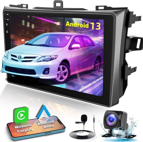 Sterroid 13 Car Stereo لـ Toyota Corolla 2009-2013 مع Carplay و Android Auto ، 9 بوصة دعم الراديو Corolla Buetooth5.2/الصوت التحكم/5G WiFi/GPS/Camera Camera/SWC/FM IPS ، 4+64GBS in Kuwait