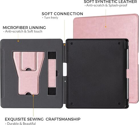 COBAK CASE for Kindle Scribe مع اثنين من زوايين المشاهدة - جميع الغطاء الجلدي PU الجديد مع Auto Sleep Wake ، حامل القلم ، ميزة حزام يدوية لـ Kindle Scribe 10.2 "2022 و 2024 تم إصدارها in Saudi Arabia